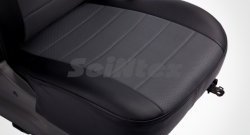 6 249 р. Чехлы для сидений SeiNtex (экокожа)  Chevrolet Cruze ( J300,  J305) (2009-2015) седан дорестайлинг, хэтчбек дорестайлинг, седан рестайлинг, хэтчбек рестайлинг (Серый цвет)  с доставкой в г. Нижний Новгород. Увеличить фотографию 5