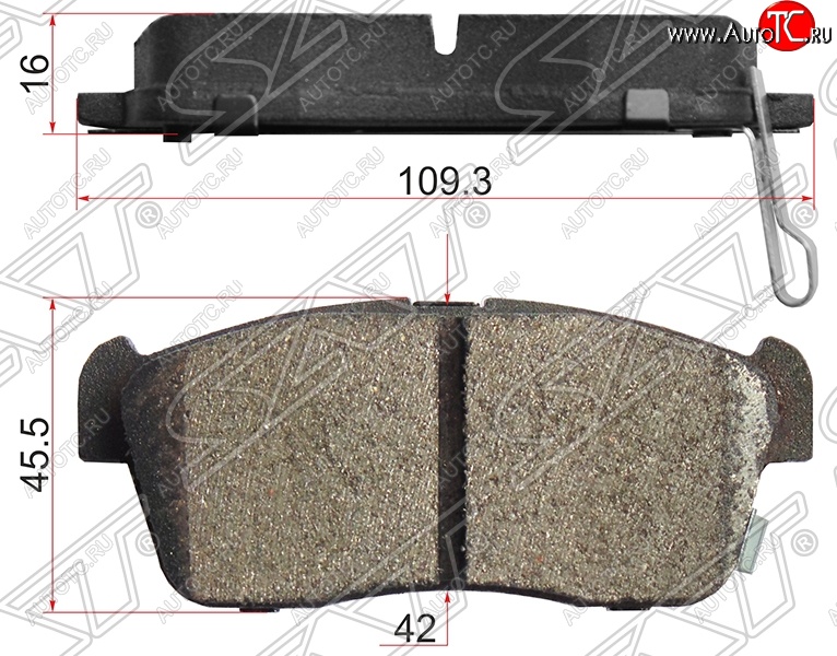 999 р. Колодки тормозные SAT (передние)  Toyota Passo  1 (2004-2010)  с доставкой в г. Нижний Новгород