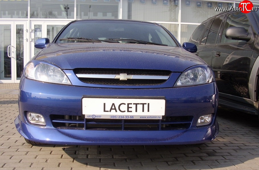 3 579 р. Накладка переднего бампера ATL Chevrolet Lacetti хэтчбек (2002-2013) (Неокрашенная)  с доставкой в г. Нижний Новгород