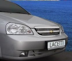 3 179 р. Декоративные вставки решетки радиатора Souz-96 Chevrolet Lacetti седан (2002-2013)  с доставкой в г. Нижний Новгород. Увеличить фотографию 1