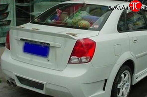 3 499 р. Лип спойлер M-VRS V2 Chevrolet Lacetti седан (2002-2013) (Неокрашенный)  с доставкой в г. Нижний Новгород