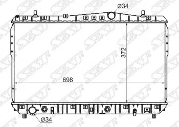 6 299 р. Радиатор двигателя SAT (пластинчатый, 1.4/1.6/1.8, МКПП/АКПП)  Chevrolet Lacetti ( седан,  универсал,  хэтчбек) (2002-2013), Chevrolet Rezzo (2000-2008), Daewoo Gentra ( KLAS) (2012-2024), Daewoo Nubira ( J150,  J200) (2000-2008), Suzuki Forenza (2004-2008)  с доставкой в г. Нижний Новгород. Увеличить фотографию 1