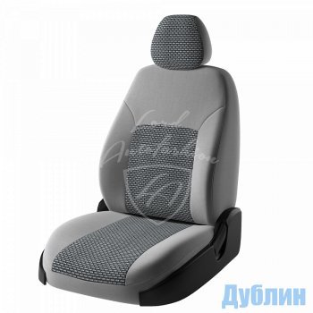 6 699 р. Чехлы для сидений Lord Autofashion Дублин (жаккард)  Chevrolet Lacetti ( седан,  универсал,  хэтчбек) (2002-2013), Daewoo Gentra ( KLAS) (2005-2016) (Серый, вставка Сеул Серый)  с доставкой в г. Нижний Новгород. Увеличить фотографию 1