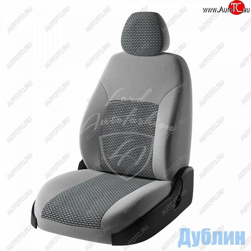 6 699 р. Чехлы для сидений Lord Autofashion Дублин (жаккард)  Chevrolet Lacetti ( седан,  универсал,  хэтчбек) (2002-2013), Daewoo Gentra ( KLAS) (2005-2016) (Серый, вставка Сеул Серый)  с доставкой в г. Нижний Новгород