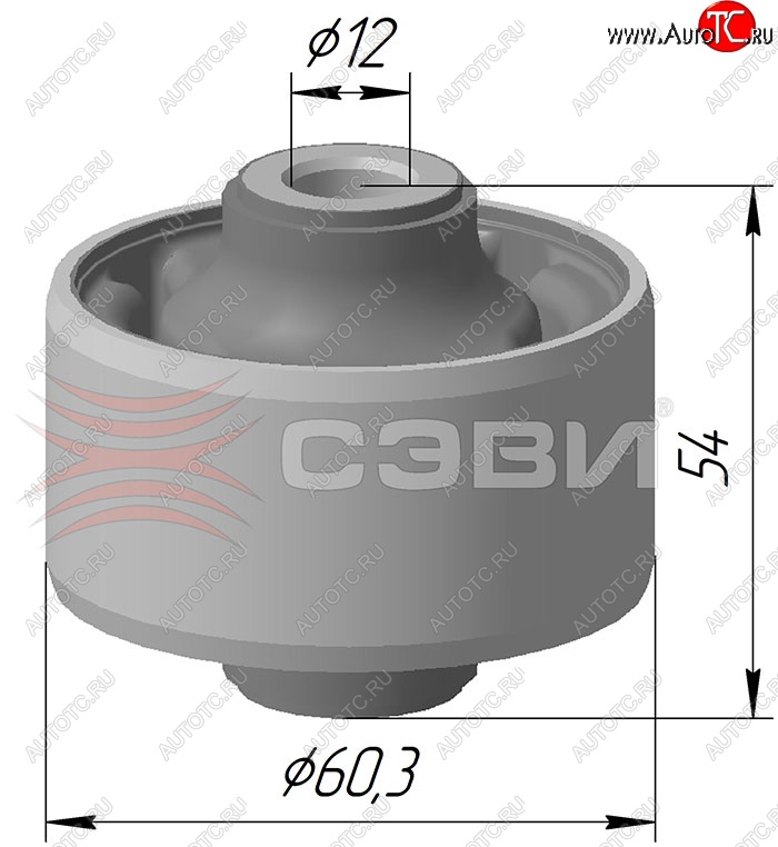 429 р. Шарнир рычагов передней подвески 2108 СЭВИ-Эксперт (задний)  Chevrolet Lacetti ( седан,  универсал,  хэтчбек) (2002-2013), Chevrolet Nubira ( J200,  J150) (2000-2010), Daewoo Gentra ( KLAS) (2005-2024)  с доставкой в г. Нижний Новгород