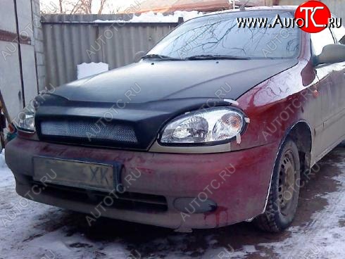 3 499 р. Решётка радиатора Акула Daewoo Lanos T100 дорестайлинг, седан (1997-2002) (Неокрашенная)  с доставкой в г. Нижний Новгород