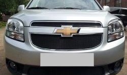 1 469 р. Сетка воздухозаборника переднего бампера Russtal  Chevrolet Orlando (2011-2018)  с доставкой в г. Нижний Новгород. Увеличить фотографию 1