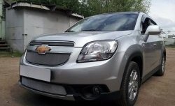 1 539 р. Сетка в решетку радиатора (нижняя) Russtal  Chevrolet Orlando (2011-2018) (хром)  с доставкой в г. Нижний Новгород. Увеличить фотографию 6