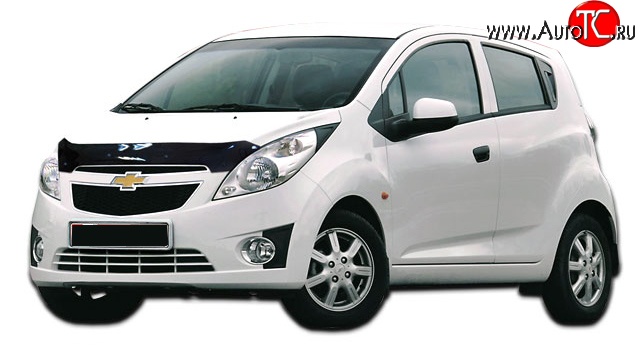 529 р. Дефлектор капота NovLine Chevrolet Spark M300 дорестайлинг (2010-2015)  с доставкой в г. Нижний Новгород