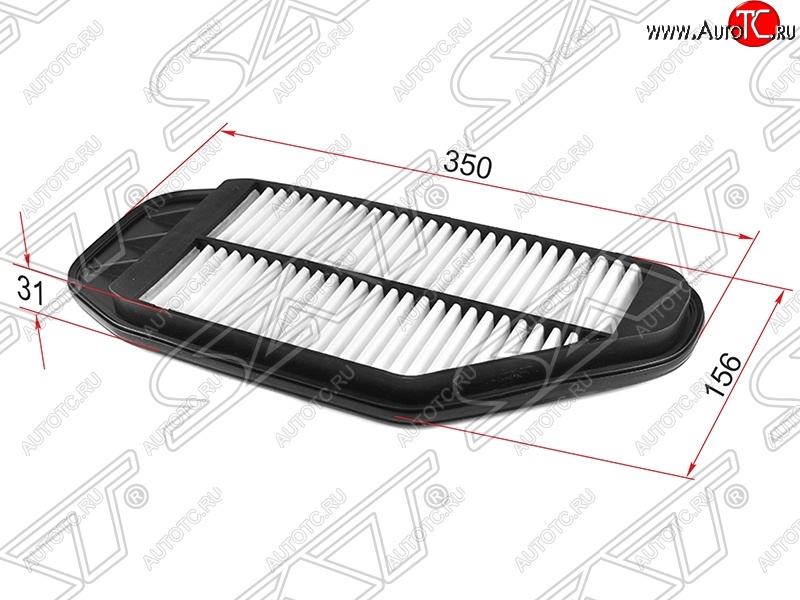 299 р. Фильтр воздушный двигателя SAT (1,0 / 1,2)  Chevrolet Spark  M300 (2010-2015), Ravon R2 (2016-2024)  с доставкой в г. Нижний Новгород