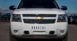 27 999 р. Защита переднего бампера (2 трубыØ76х42 мм, нержавейка) Russtal Chevrolet Tahoe GMT900 5 дв. (2006-2013)  с доставкой в г. Нижний Новгород. Увеличить фотографию 4