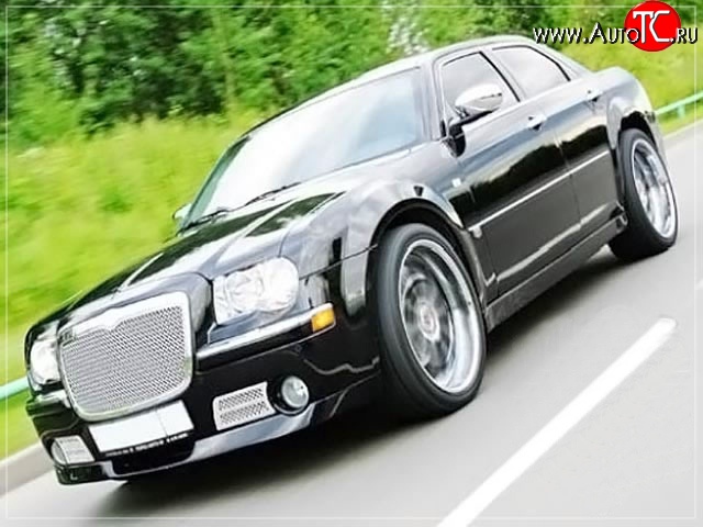 15 699 р. Накладка на передний бампер La Connection Chrysler 300C LX седан (2004-2011) (Неокрашенная)  с доставкой в г. Нижний Новгород