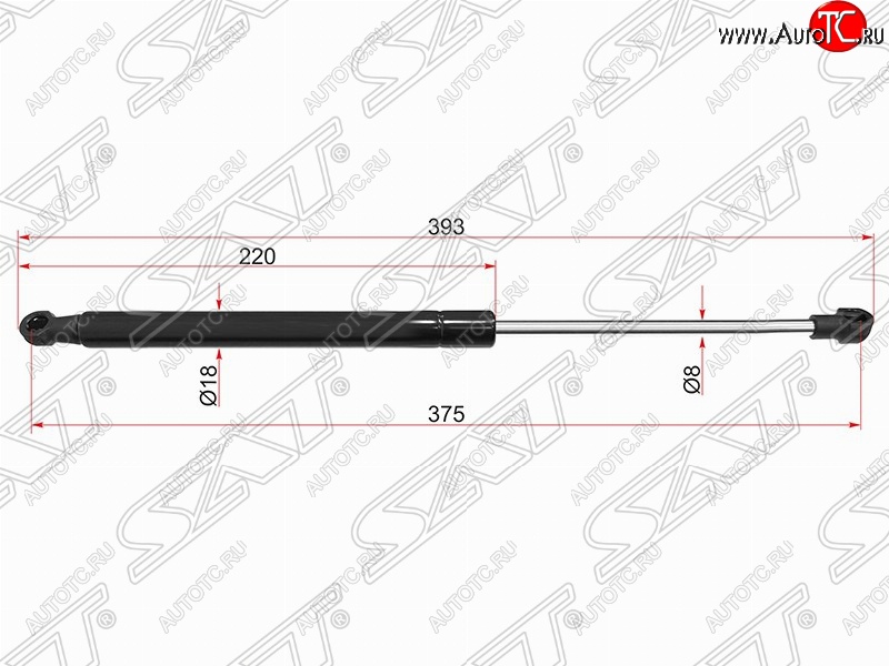 699 р. Газовый упор крышки багажника SAT (LH=RH) Peugeot Partner B9 2-ой рестайлинг (2015-2018)  с доставкой в г. Нижний Новгород