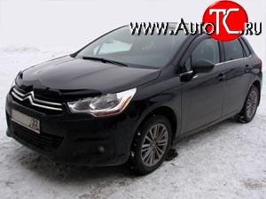 4 599 р. Дефлектор капота NovLine (хетчбек) CITROEN C4 B7 хэтчбэк 5 дв. (2011-2018)  с доставкой в г. Нижний Новгород