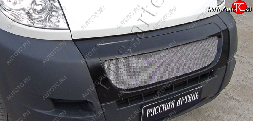 5 499 р. Решетка радиатора RA (с металлической сеткой) CITROEN Jumper 250 (2006-2014) (Глянец под окраску, Неокрашенная)  с доставкой в г. Нижний Новгород