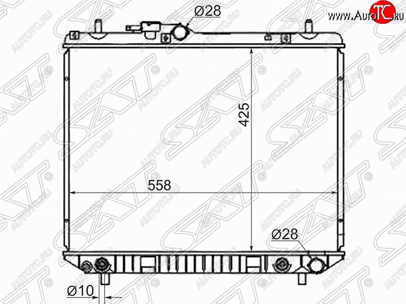 6 999 р. Радиатор двигателя SAT (пластинчатый, МКПП/АКПП)  Daihatsu Terios ( J100,  J102,J122,  J200) (1997-2009) дорестайлинг, рестайлинг, дорестайлинг  с доставкой в г. Нижний Новгород