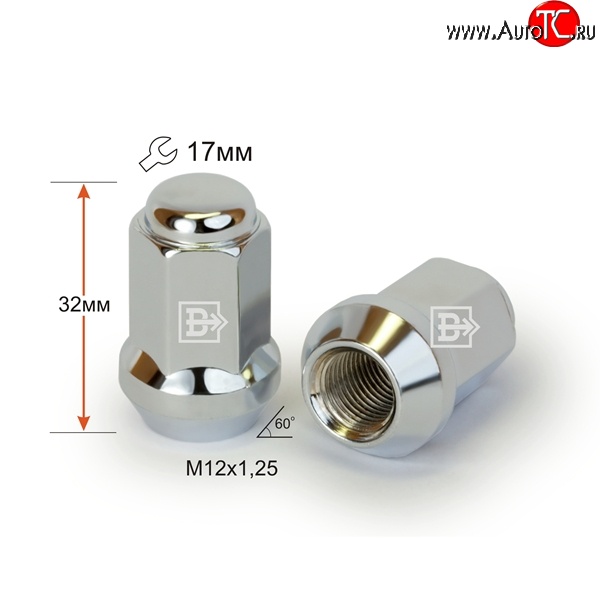 59 р. Колёсная гайка Вектор M12 1.25 ГАЗ 3110 Волга (1997-2005)