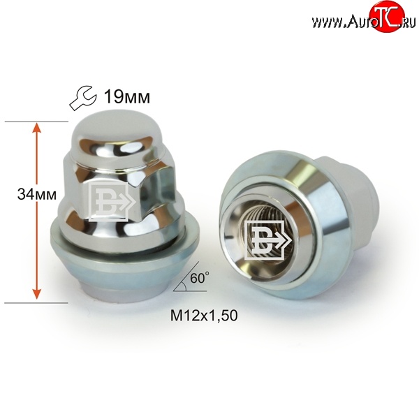 172 р. Колёсная гайка Вектор M12 1.5    с доставкой в г. Нижний Новгород