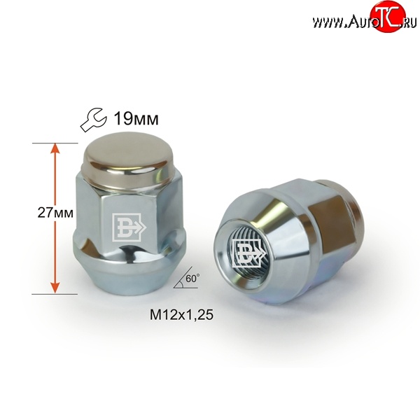 191 р. Колёсная гайка Вектор M12 1.25    с доставкой в г. Нижний Новгород