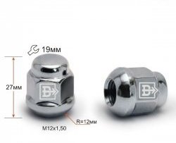 Колёсная гайка Вектор M12 1.5 SAAB 9-3 YS3F седан рестайлинг (2007-2011) 