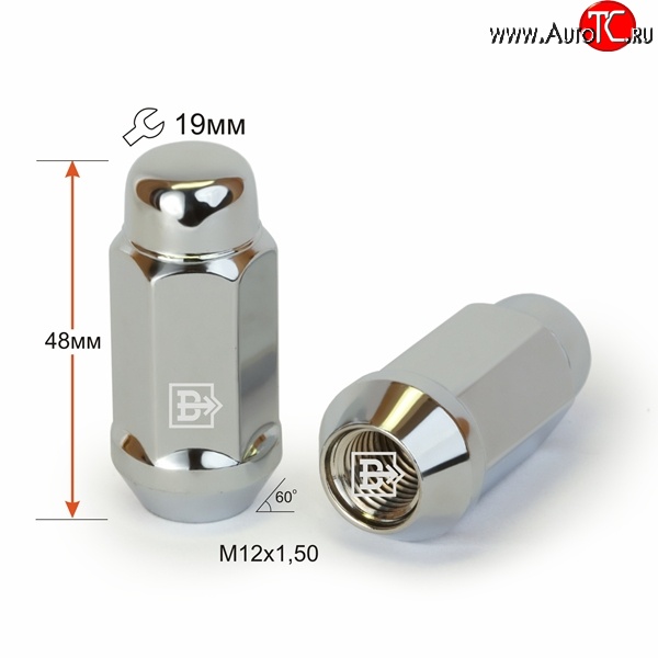 169 р. Колёсная гайка Вектор M12 1.5    с доставкой в г. Нижний Новгород