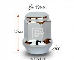 73 р. Колёсная гайка Вектор M12 1.5 Chery Eastar седан дорестайлинг (2003-2012). Увеличить фотографию 1