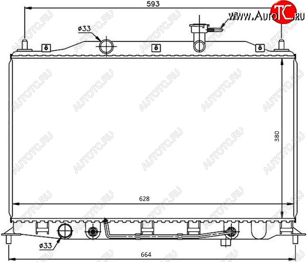 6 949 р. Радиатор двигателя SAT (пластинчатый,1.6, МКПП/АКПП) Hyundai Accent седан ТагАЗ (2001-2012)  с доставкой в г. Нижний Новгород