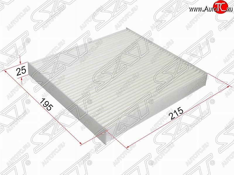 289 р. Фильтр салонный SAT (215х195х25 mm)  Dodge Caliber, Jeep Caliber, Mazda 2/Demio (DY), 6 (GG,  GG, GY,  GH), Atenza (GG), CX-7 (ER)  с доставкой в г. Нижний Новгород