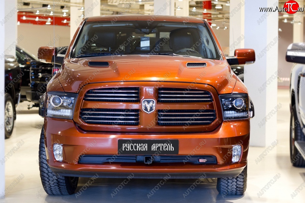 629 р. Реснички на фары RA  Dodge Ram  DJ, DS (2008-2012) (Неокрашенные)  с доставкой в г. Нижний Новгород