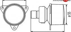 2 699 р. Модуль поворотника серый 55 мм HELLA 2BA-008-221-041 Toyota Hilux N80, N90, N100, N110 2-ой рестайлинг (1994-1998)  с доставкой в г. Нижний Новгород. Увеличить фотографию 2