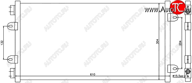 5 449 р. Радиатор кондиционера SAT (1.2) Fiat Punto 188 хэтчбэк 3 дв. дорестайлинг (1999-2003)  с доставкой в г. Нижний Новгород