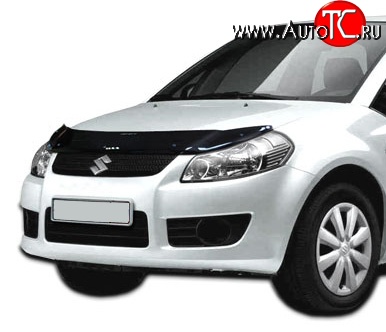 2 489 р. Дефлектор капота NovLine Suzuki SX4 GYA,GYB  рестайлинг, хэтчбэк (2010-2016)  с доставкой в г. Нижний Новгород