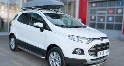 15 649 р. Защита переднего бампера (2 трубыØ63 и 42 мм, нержавейка) SLITKOFF Ford EcoSport дорестайлинг (2013-2019)  с доставкой в г. Нижний Новгород. Увеличить фотографию 3