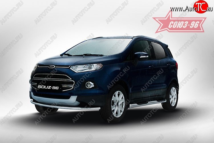 13 049 р. Защита переднего бампера (d42) Souz-96 Ford EcoSport дорестайлинг (2013-2019)  с доставкой в г. Нижний Новгород