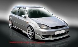 28 999 р. Передний бампер EVO  Ford Focus  1 (1998-2005) седан дорестайлинг, универсал дорестайлинг, хэтчбэк 3 дв. дорестайлинг, хэтчбэк 5 дв. дорестайлинг, седан рестайлинг, универсал рестайлинг, хэтчбэк 3 дв. рестайлинг, хэтчбэк 5 дв. рестайлинг  с доставкой в г. Нижний Новгород. Увеличить фотографию 1