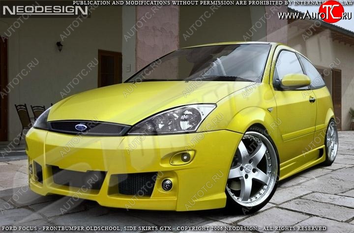 28 999 р. Передний бампер EVO 3  Ford Focus  1 (1998-2005) седан дорестайлинг, универсал дорестайлинг, хэтчбэк 3 дв. дорестайлинг, хэтчбэк 5 дв. дорестайлинг, седан рестайлинг, универсал рестайлинг, хэтчбэк 3 дв. рестайлинг, хэтчбэк 5 дв. рестайлинг  с доставкой в г. Нижний Новгород