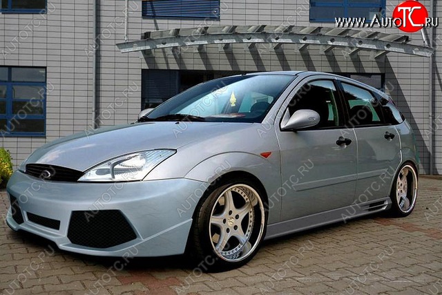 28 999 р. Передний бампер Golardo  Ford Focus  1 (1998-2005) седан дорестайлинг, универсал дорестайлинг, хэтчбэк 3 дв. дорестайлинг, хэтчбэк 5 дв. дорестайлинг, седан рестайлинг, универсал рестайлинг, хэтчбэк 3 дв. рестайлинг, хэтчбэк 5 дв. рестайлинг  с доставкой в г. Нижний Новгород