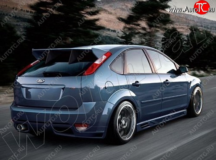 25 899 р. Задний бампер EVO Ford Focus 2 хэтчбэк 3 дв. рестайлинг (2007-2011)  с доставкой в г. Нижний Новгород