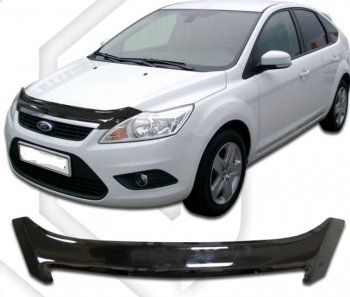 Дефлектор капота CA-Plastiс Ford (Форд) Focus (Фокус)  2 (2007-2011) 2 седан рестайлинг