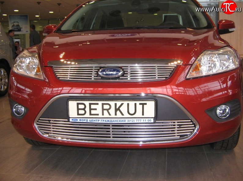 4 999 р. Декоративная вставка решетки радиатора Berkut Ford Focus 2 универсал рестайлинг (2007-2011)  с доставкой в г. Нижний Новгород