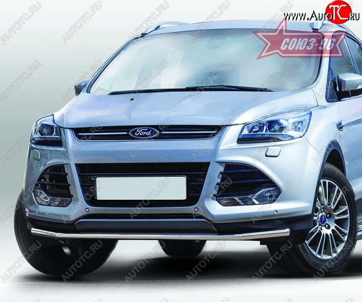 14 264 р. Защита переднего бампера одинарная Souz-96 Premium High (d42) Ford Kuga 2 дорестайлинг (2013-2016)  с доставкой в г. Нижний Новгород