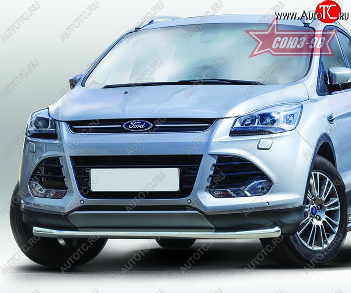 2 384 р. Защита переднего бампера одинарная Souz-96 Premium High (d60) Ford Kuga 2 дорестайлинг (2013-2016)  с доставкой в г. Нижний Новгород