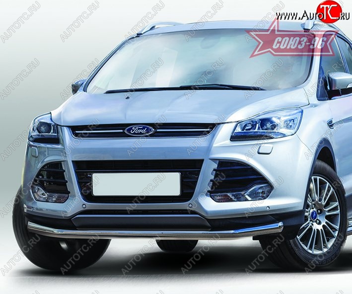 14 669 р. Защита переднего бампера одинарная Souz-96 Premium Low (d60) Ford Kuga 2 дорестайлинг (2013-2016)  с доставкой в г. Нижний Новгород