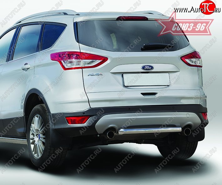 13 679 р. Защита заднего бампера Souz-96 (d60) Ford Kuga 2 дорестайлинг (2013-2016)  с доставкой в г. Нижний Новгород