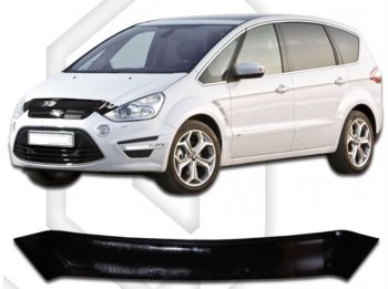 Дефлектор капота CA-Plastiс Ford (Форд) S-Max (С-Макс)  1 (2010-2015) 1 рестайлинг