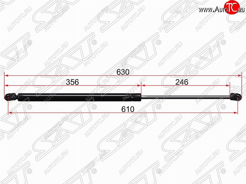 699 р. Упор крышки багажника SAT (газовый)  Ford S-Max  1 (2006-2015) дорестайлинг, рестайлинг  с доставкой в г. Нижний Новгород