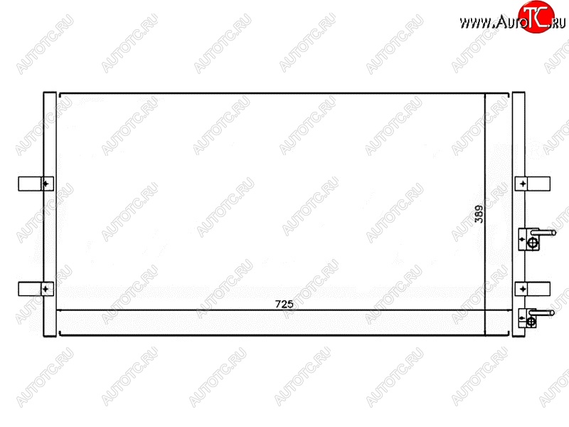 4 699 р. Радиатор кондиционера SAT  Ford Transit (2006-2014) цельнометаллический фургон  с доставкой в г. Нижний Новгород