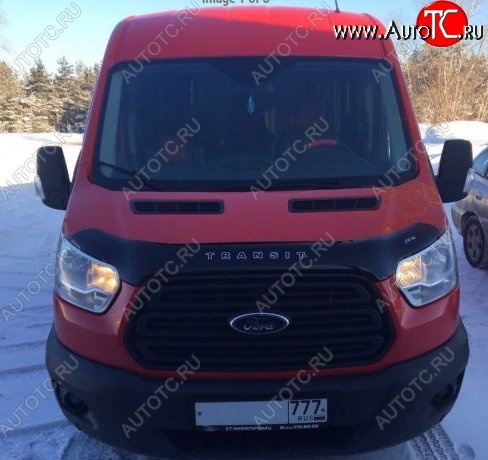 999 р. Дефлектор капота Russtal (вариант Б) Ford Transit цельнометаллический фургон (2014-2022)  с доставкой в г. Нижний Новгород