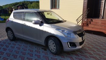 1 999 р. Дефлектора окон CA-Plastiс Suzuki Swift ZC72S дорестайлинг, хэтчбэк 5 дв. (2010-2013) (Classic полупрозрачный)  с доставкой в г. Нижний Новгород. Увеличить фотографию 2