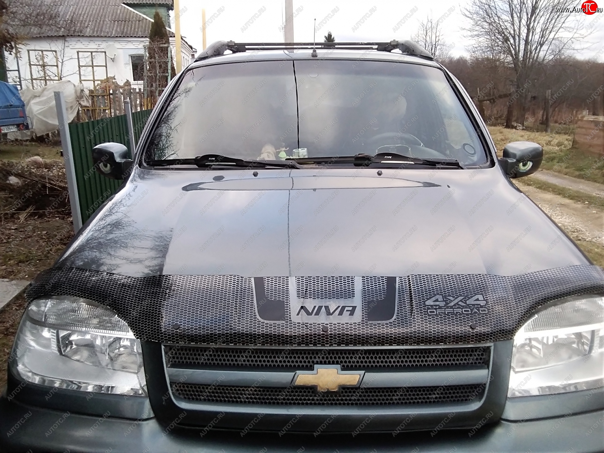 2 369 р. Дефлектор капота CA-Plastiс  Chevrolet Niva  2123 (2009-2020), Лада 2123 (Нива Шевроле) (2009-2021) (Серия Art черная)  с доставкой в г. Нижний Новгород